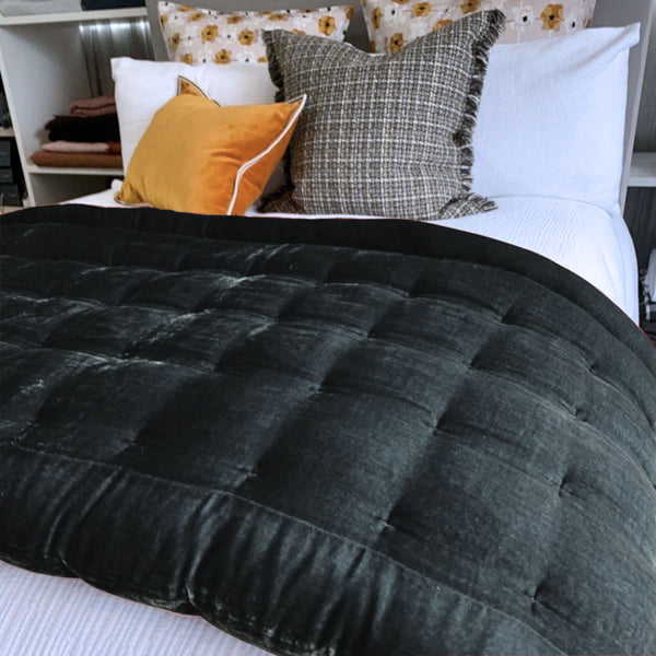 PIN VELVET COMFORTERS & COVERLETS